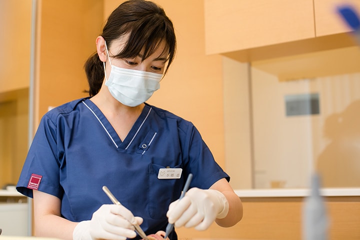 歯周病治療の様子