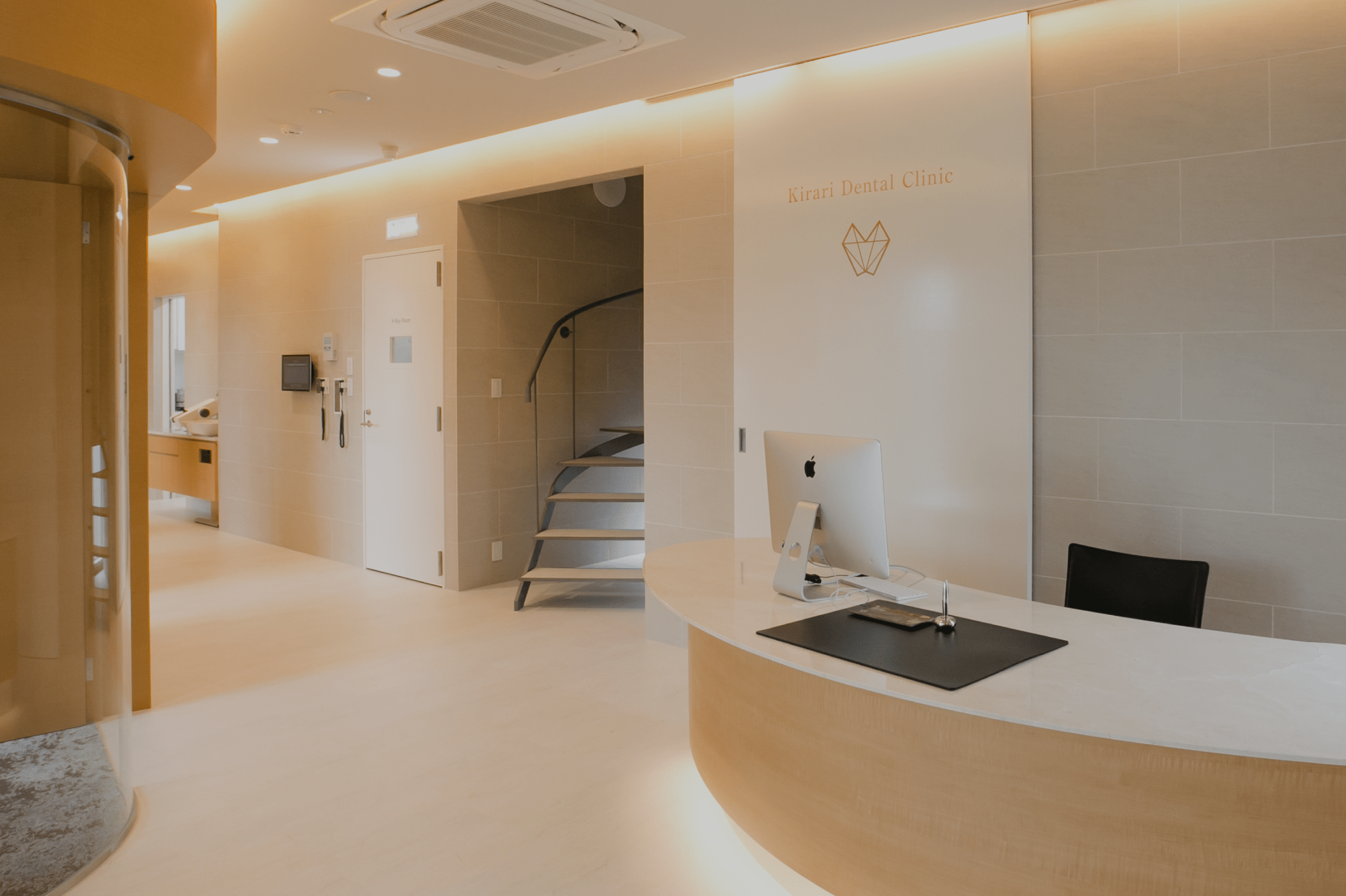 岡山市北区高柳西町のきらり歯科クリニックの院内の様子